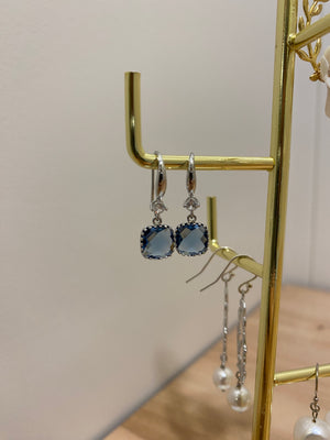 AZURA |  Blue Drop Earrings