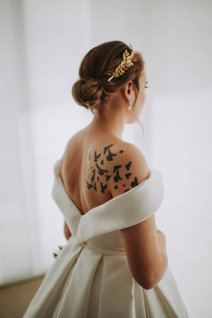 DAPHNE | Statement Laurel Leaf Wedding Crown