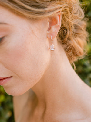 PIETRA | Crystal Pear Drop Earrings